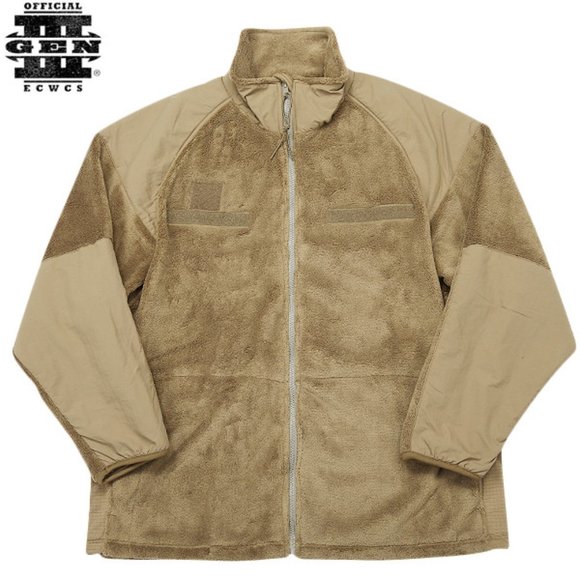 ECWCS Generation III Level 3 Fleece Cold Weather Jacket, Coyote Tan Large - Picture 1 of 6